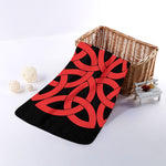 Red Celtic Knot Print Towel