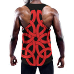 Red Celtic Knot Print Training Tank Top