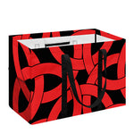 Red Celtic Knot Print Utility Tote Bag