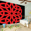 Red Celtic Knot Print Wall Sticker