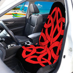 Red Celtic Knot Print Waterproof Car Seat Cover