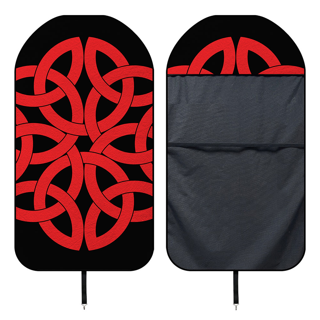 Red Celtic Knot Print Waterproof Car Seat Cover