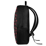 Red Cherry Pattern Print 17 Inch Backpack
