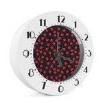 Red Cherry Pattern Print Alarm Clock