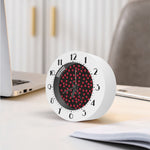 Red Cherry Pattern Print Alarm Clock