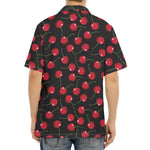 Red Cherry Pattern Print Aloha Shirt