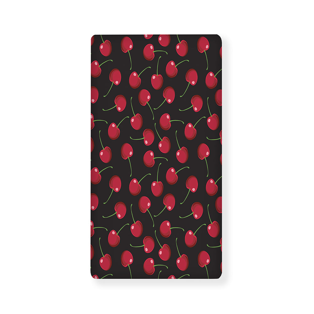 Red Cherry Pattern Print Baby Crib Sheet