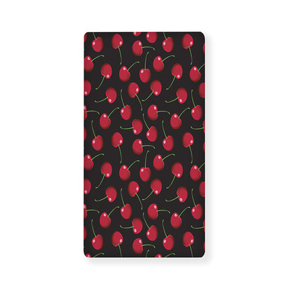 Red Cherry Pattern Print Baby Crib Sheet