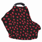 Red Cherry Pattern Print Baby Seat Cover