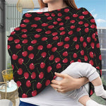 Red Cherry Pattern Print Baby Seat Cover