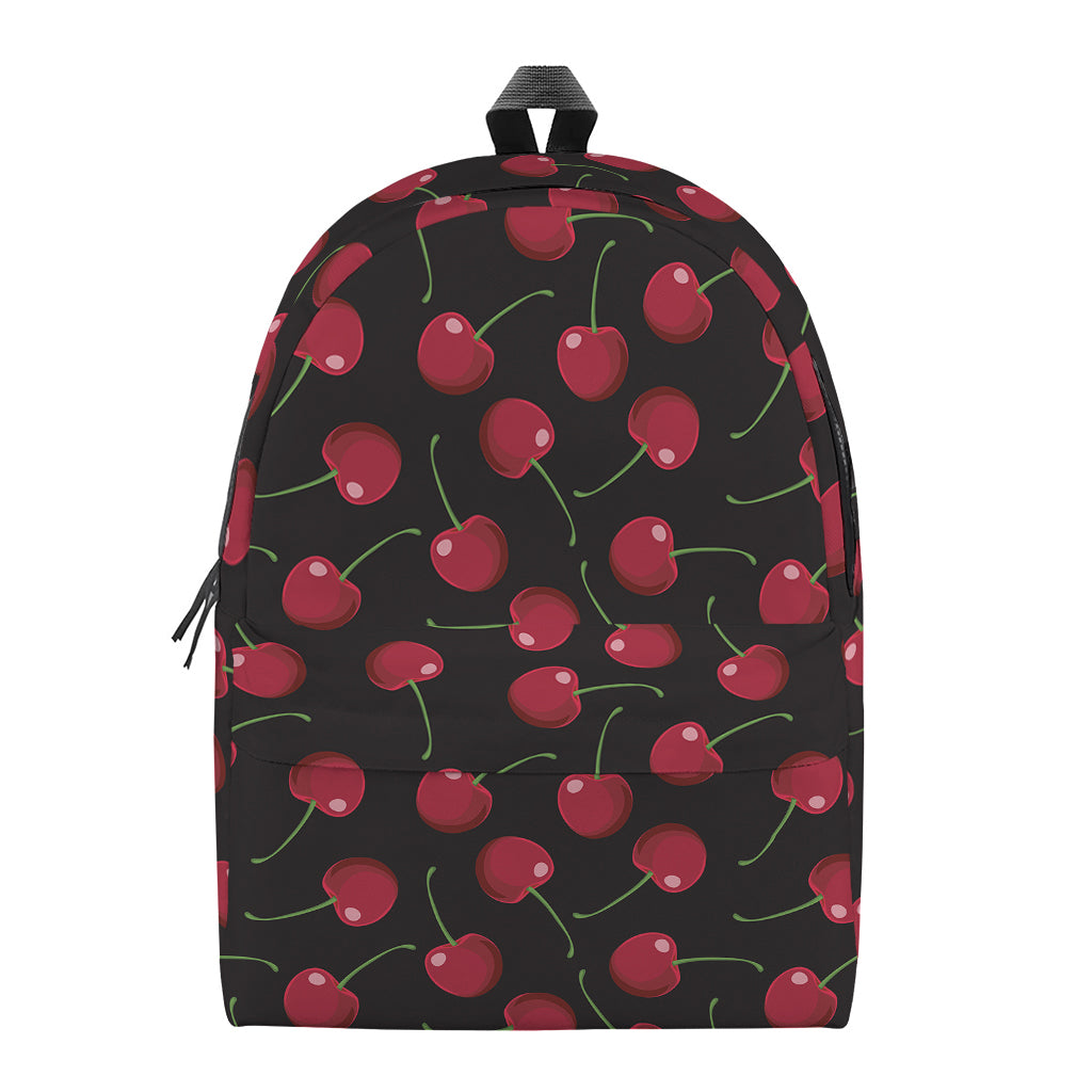 Red Cherry Pattern Print Backpack