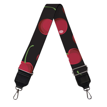 Red Cherry Pattern Print Bag Strap