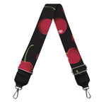 Red Cherry Pattern Print Bag Strap