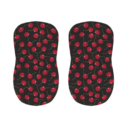 Red Cherry Pattern Print Bar Stool Covers