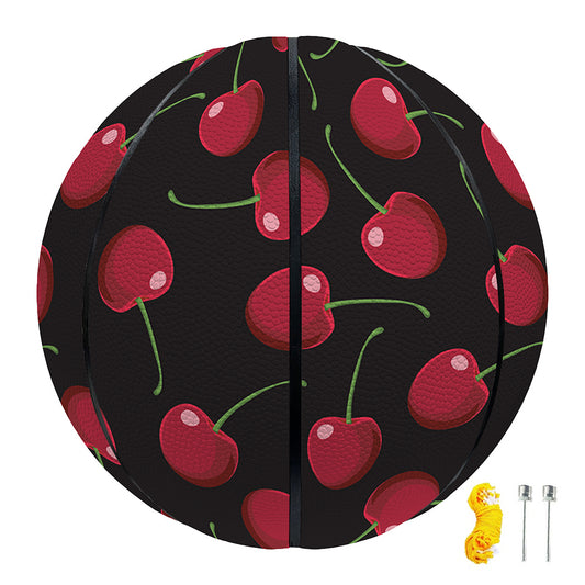 Red Cherry Pattern Print Basketball