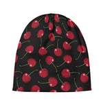 Red Cherry Pattern Print Beanie
