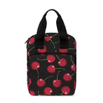 Red Cherry Pattern Print Bible Tote Bag