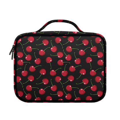 Red Cherry Pattern Print Briefcase Bible Bag