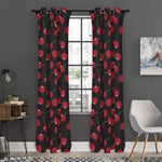 Red Cherry Pattern Print Curtain
