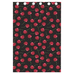 Red Cherry Pattern Print Curtain