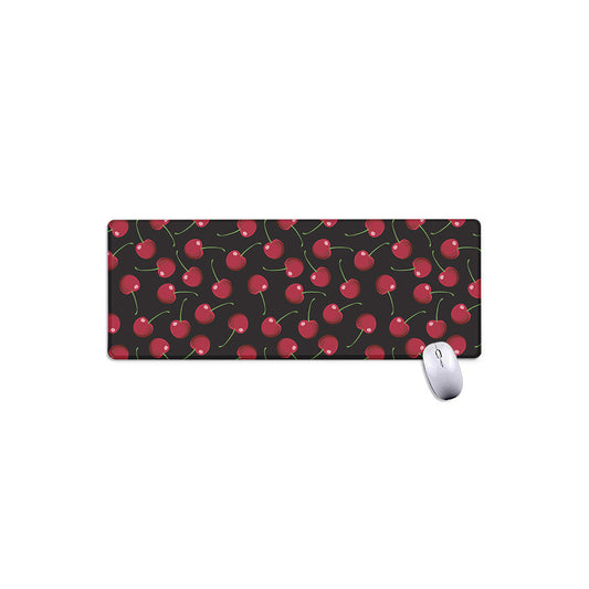 Red Cherry Pattern Print Extended Mouse Pad