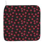 Red Cherry Pattern Print Hand Towel