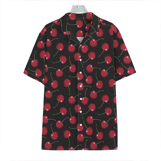 Red Cherry Pattern Print Hawaiian Shirt