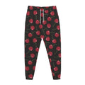 Red Cherry Pattern Print Jogger Pants