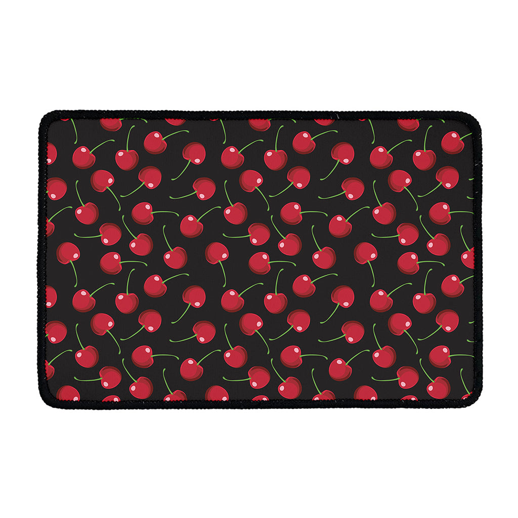 Red Cherry Pattern Print Kitchen Mat
