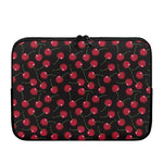 Red Cherry Pattern Print Laptop Sleeve