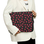 Red Cherry Pattern Print Laptop Sleeve