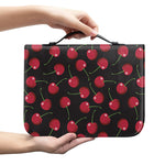 Red Cherry Pattern Print Leather Bible Cover