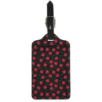 Red Cherry Pattern Print Luggage Tag