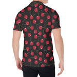Red Cherry Pattern Print Men's Shirt