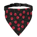 Red Cherry Pattern Print Over The Collar Dog Bandana