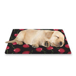 Red Cherry Pattern Print Pet Cooling Mat Cover