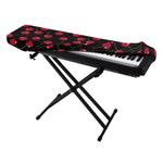 Red Cherry Pattern Print Piano Keyboard Cover
