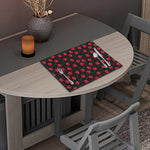 Red Cherry Pattern Print Placemat