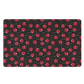 Red Cherry Pattern Print Polyester Doormat