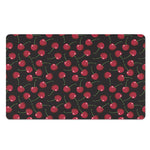 Red Cherry Pattern Print Polyester Doormat
