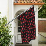 Red Cherry Pattern Print Polyester Flag