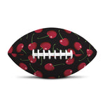 Red Cherry Pattern Print Rugby Ball