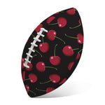 Red Cherry Pattern Print Rugby Ball