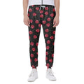 Red Cherry Pattern Print Joggers