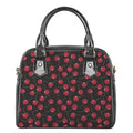 Red Cherry Pattern Print Shoulder Handbag