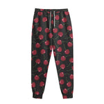 Red Cherry Pattern Print Sweatpants