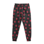 Red Cherry Pattern Print Sweatpants