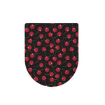 Red Cherry Pattern Print Toilet Lid Cover