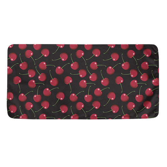 Red Cherry Pattern Print Towel