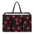 Red Cherry Pattern Print Utility Tote Bag